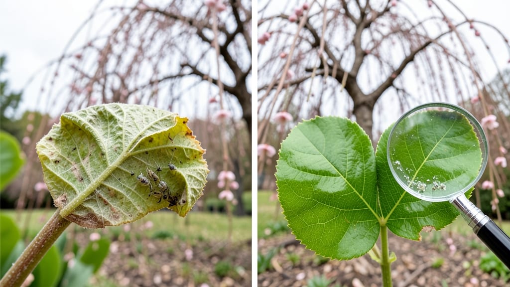 Weeping Cherry Tree Leaves Curling: Early Diagnosis and Organic Fixes