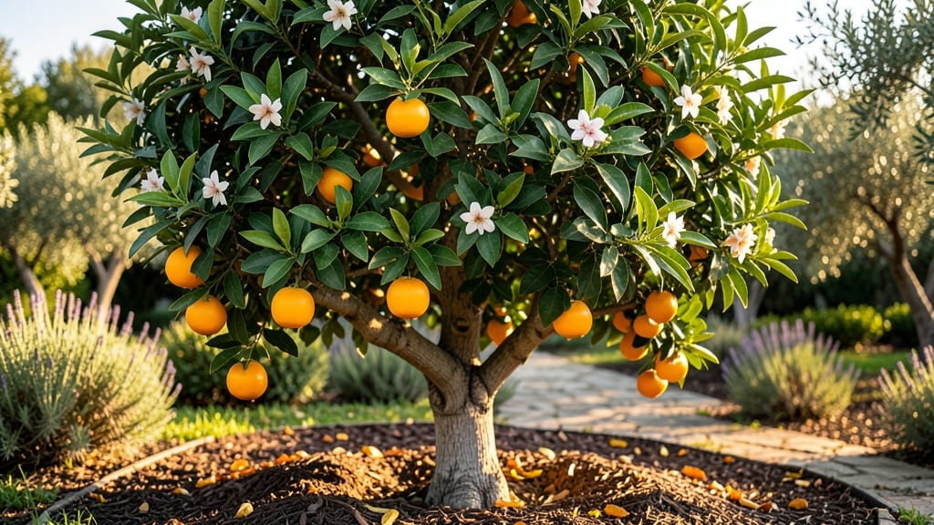 Palm Tree With Orange Balls: Year-Round Color Through Strategic Pruning