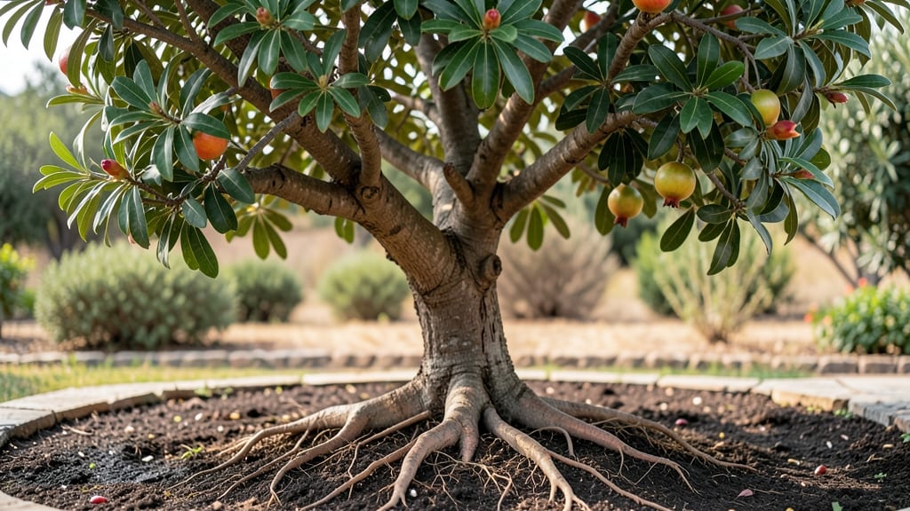 Pomegranate Tree Roots: Strategic Trimming for Stronger Growth & Fruit