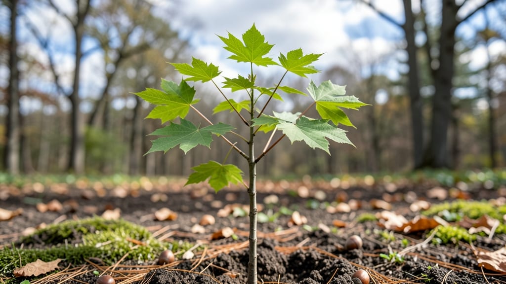 Sugar Maple Tree Sapling: Pruning for Strong, Fruitful Branches